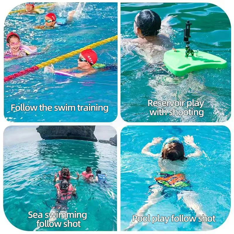 Nuoto Video Floating Board artefatto Multi Scene Shooting Record nuoto tempo nuoto assistente di Follow-up impermeabile
