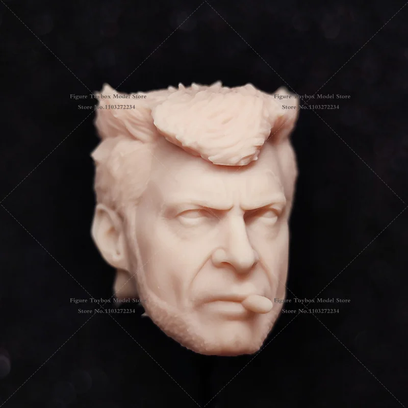 نحت رأس غير معطر 1/12 هيو جاكمان هنري كافيل متحولة وولف مان أنيمي واد رايان رينولدز نموذج أبيض محروق للجسم 6 بوصة مل