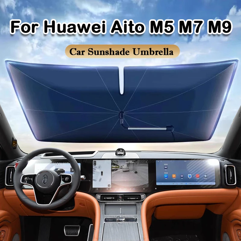 

For Huawei Aito M9 M7 M5 Car Windshield Sunshade Parasol Cover Foldable UV Protection Sun Shade Auto Protection Accessories