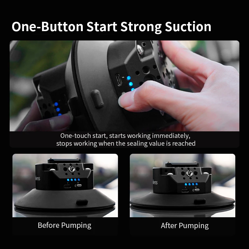 Selens 4,5 "/6" профессиональный держатель на присоске для электронной камеры 1/4 и 3/8 винтовой порт для камеры телефона автомобильное крепление для съемки