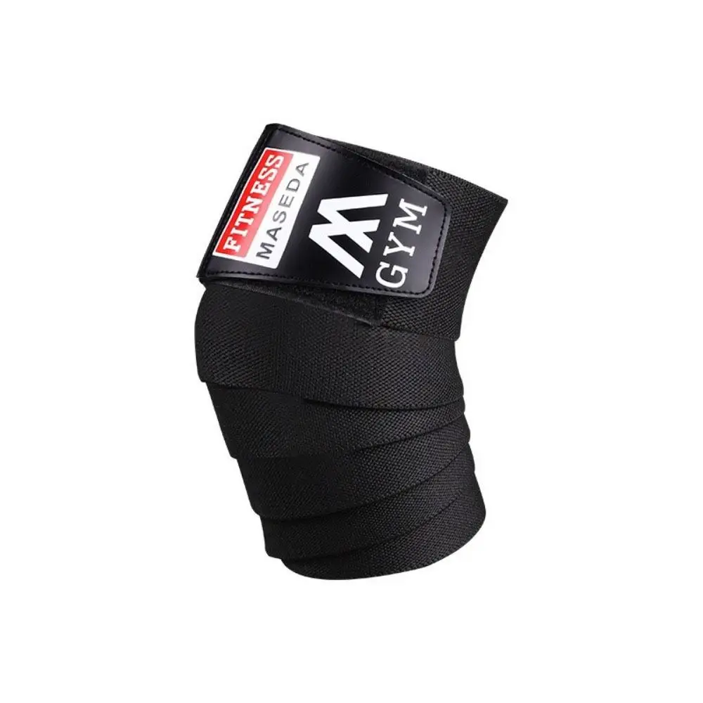 

Comfortable Elastic Knee Wraps Breathable Compression Knee Protector Bands Shock-absorbing Stripe Sports Knee Pad Football