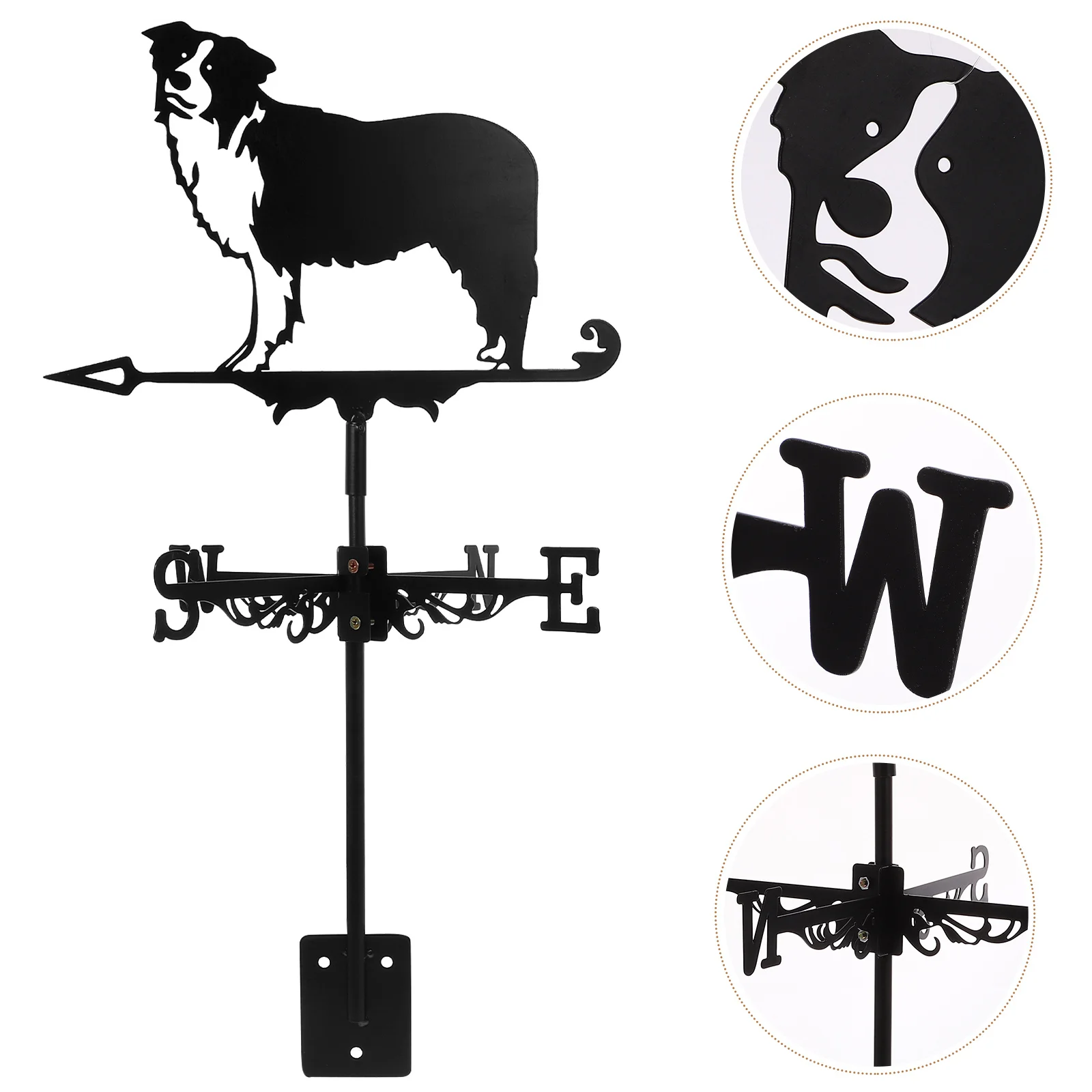 

Iron Animal Wind Vane Vintage Metal Weather Vane For Garden Yard Roof Mount Wind Direction Indicator Lawn Decor Stake