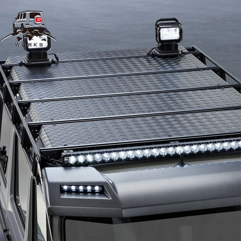 Roof Rack Aluminum and Steel Cargo Carrier, fit for W463 G500 G55 G550 G63 G65 G800, SUV Roof Cross Bars