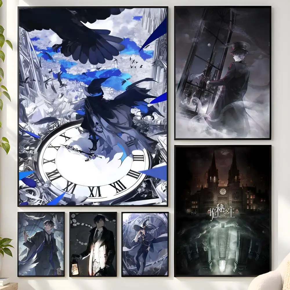 Anime L-Lord Of M-Mysteries Poster Matte Wall Peel And Stick Decor Bedroom Living Room Office Dorm Home