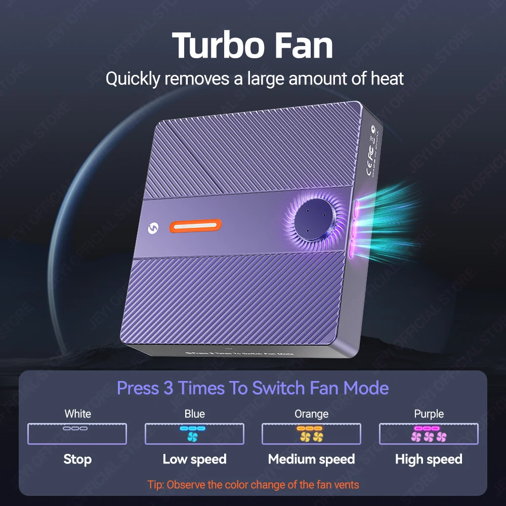 JEYI 4-Bay NVMe RAID Enclosure-Thunderbolt 4 بسرعة 40 جيجابت في الثانية، تبريد توربيني، متوافق مع Mac/Windows، أوضاع فردية وRAID بحد أقصى 32 تيرابايت #6