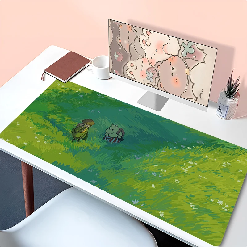 

Mouse Pad Gaming Accessories Keyboard Pad Gamer Flower Desk Mat Office PC Green Plants Cartoon Mousepad Kawaii Rug Anime Carpet
