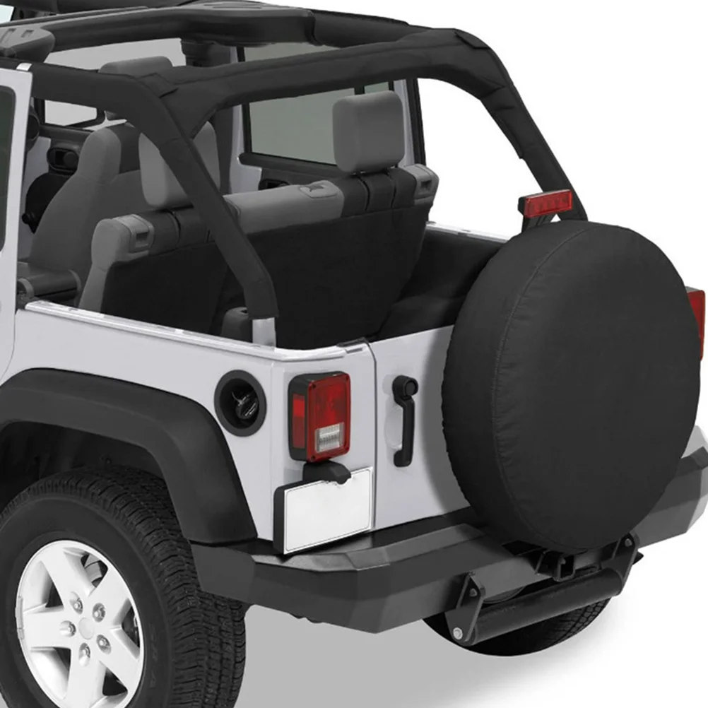 ผ้าคลุมยางอะไหล่ 15 นิ้ว กันน้ำ กันแดด น้ำหนักเบา พับเก็บได้ สำหรับปกป้องยางรถพ่วง ใช้สำหรับจัดเก็บกลางแจ้ง