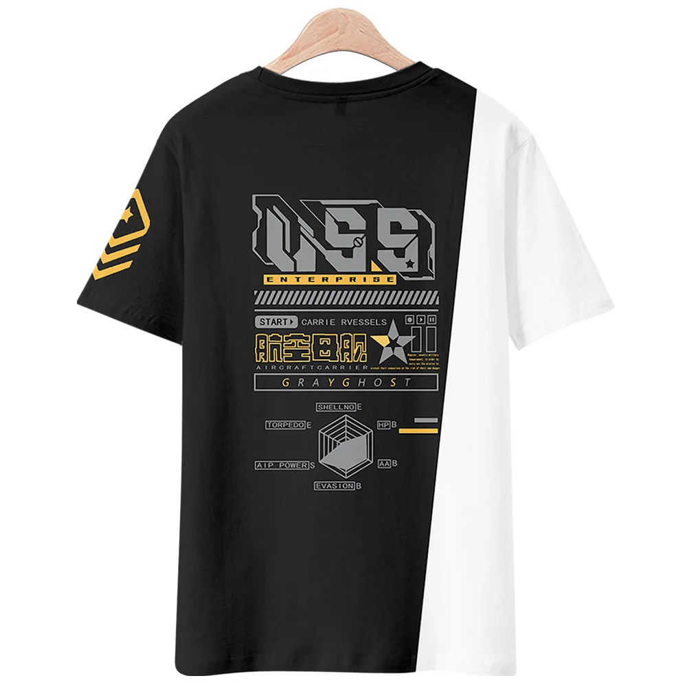 2026 Blue Line Short Sleeve T-shirt Impression Prince Ogen Animation Top anime Fashion Around