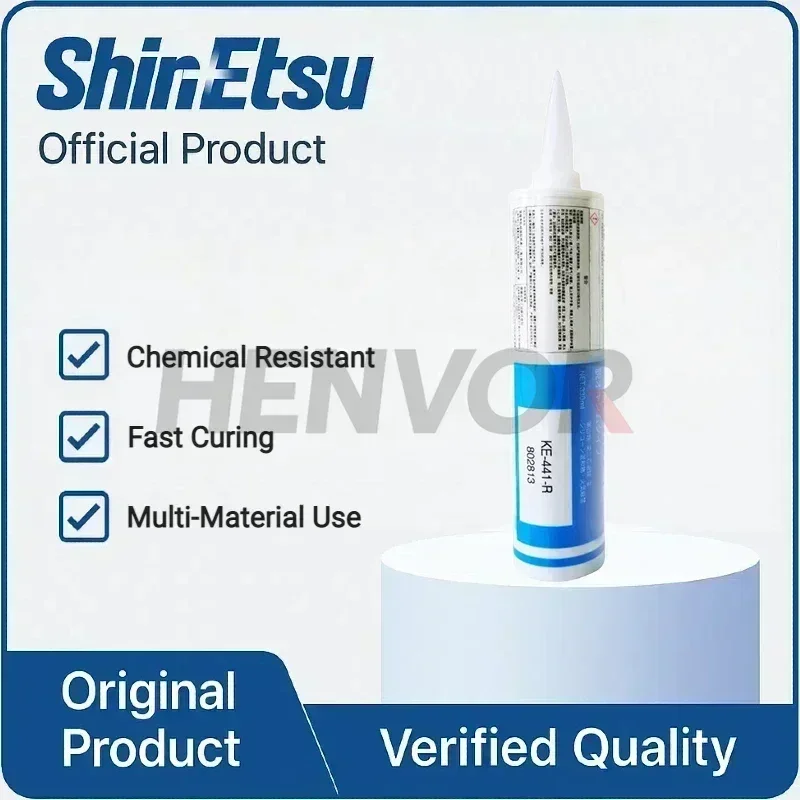 Shin-Etsu KE-441-R 330ml Red Industrial Grade Seal Smooth Bead Clean Finish Easy Tooling