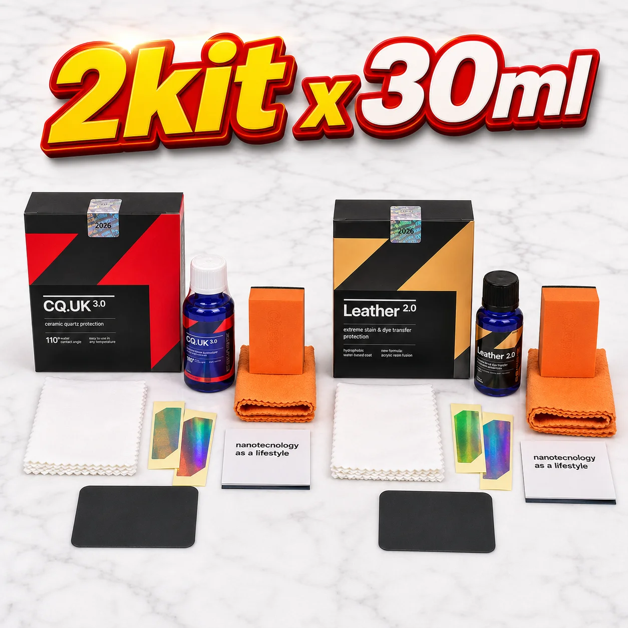 Car Ceramic Coating CAR CQUARTZ UK 3.0 Based Nanotechnology Bonds To Paint Glass Metal and Plastic Paint Care CQ UK 3.0
