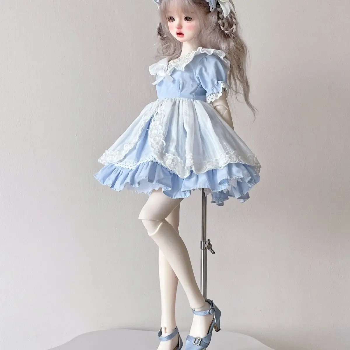 Costume de vêtements de poupée pour poupée Bjd de 45cm, jouets habillés, couvre-chef de maison de jeu + jupe + Support de jupe, accessoires de poupée, sans poupée, 1/4