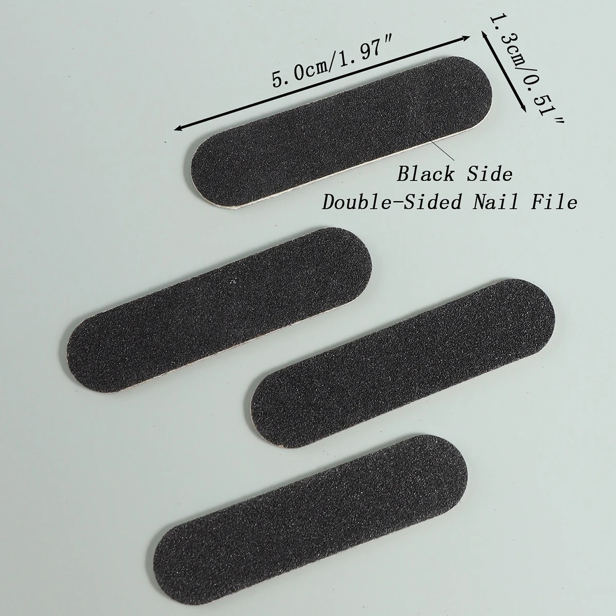 49/98 Pcs Disposable Double-Sided Black Nail Buffer File DIY Mini Nail Files - Double Sided Emery Boards for Manicure Pedicure