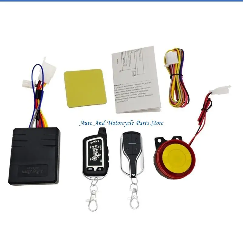 

P9FD Universal 12V Motorbike Security System Remote Engine Start Arming Disarming