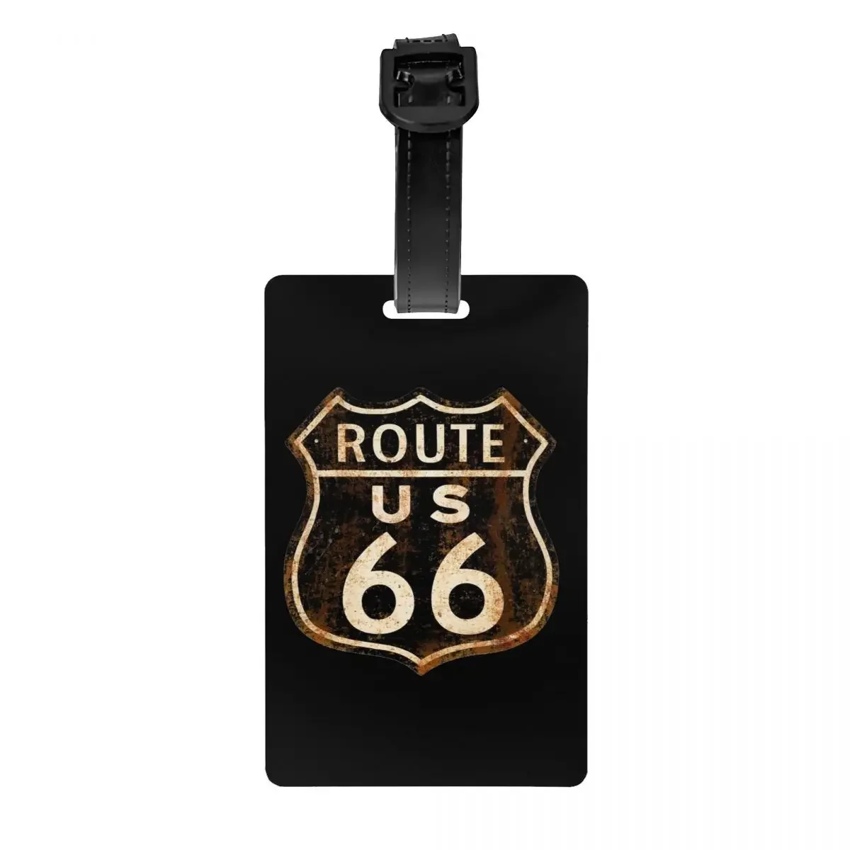 

US Route 66 Luggage Tags for Travel Suitcase California Sign Privacy Cover Name ID Card