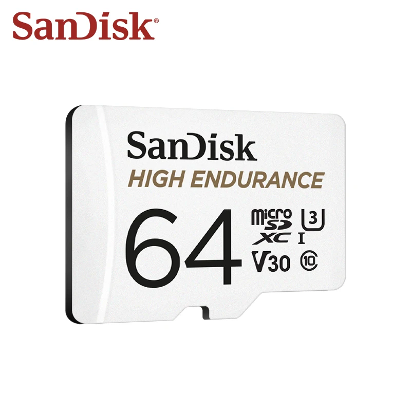 بطاقة ذاكرة احترافية SanDisk عالية التحمل V30 U3 C10 لكاميرا داش أو مراقبة المنزل 32 جيجابايت 64 جيجابايت 128 جيجابايت 256 جيجابايت