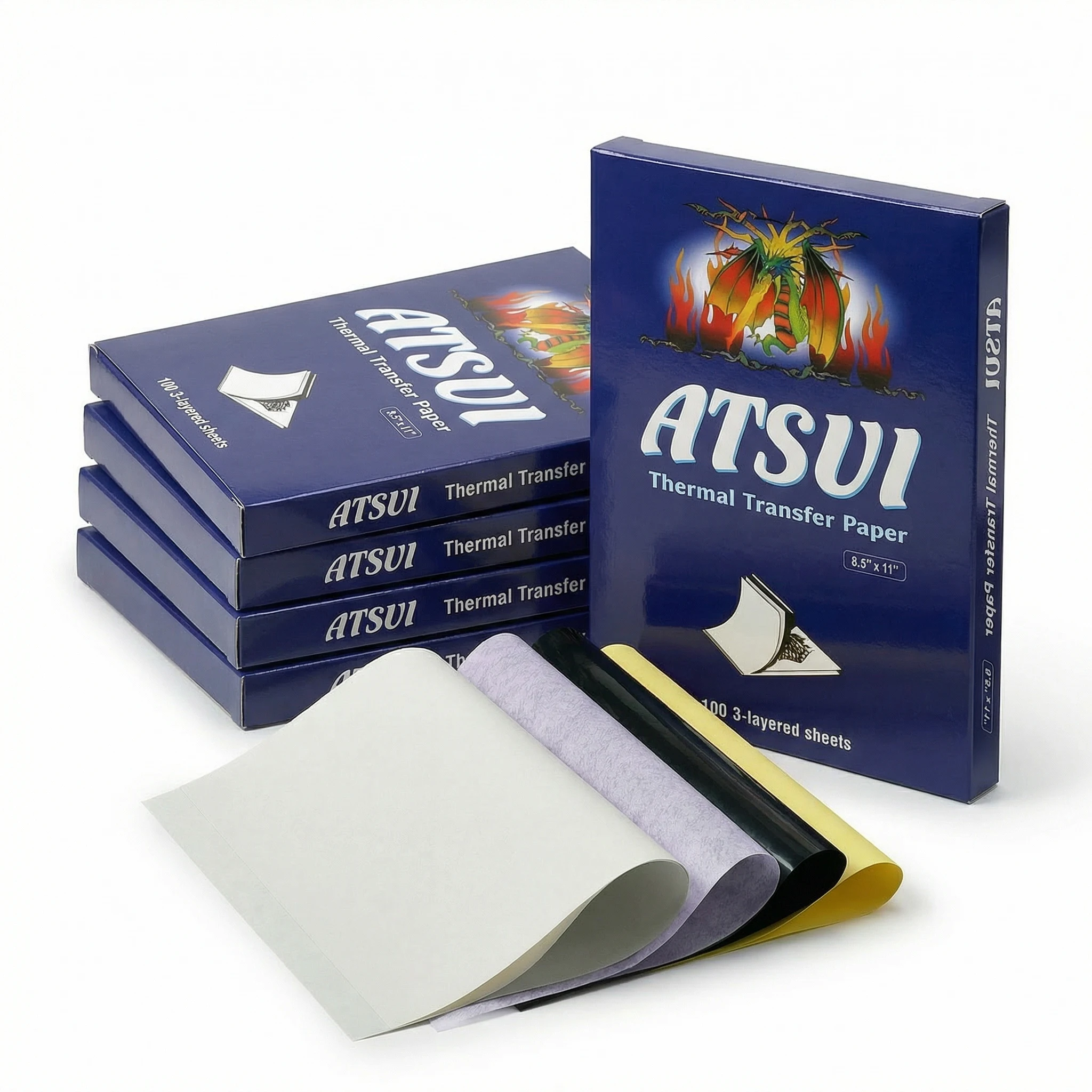 

MAMBA 100/50/20/10PCS Tattoo Transfer Paper 4 Layers A4 Size Thermal Stencil Carbon Copier Tattoo Transfer Machine Stencil Paper