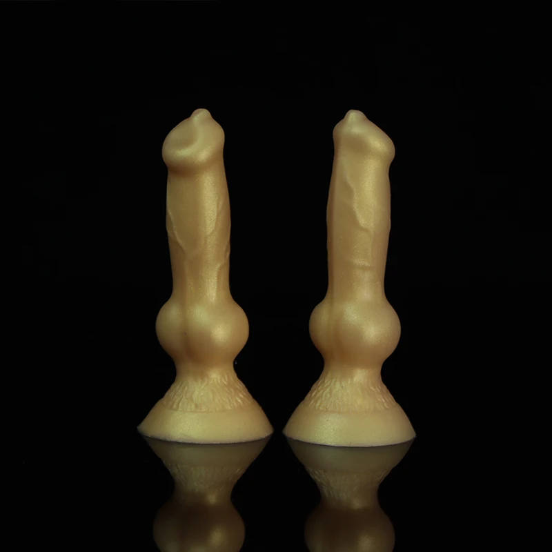 9.8*27mm Soft Small Wolf Penis Mini Dog Knot Dildos Realistic Animal Penis Suction Cup Anal Sex Toys For Female Strapon Erotic