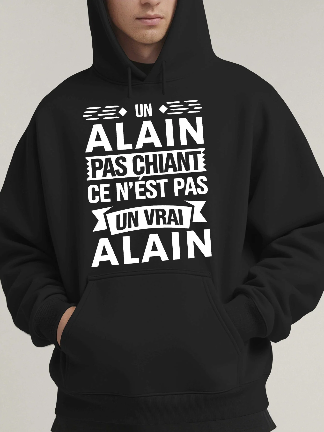 Men's French-Print …