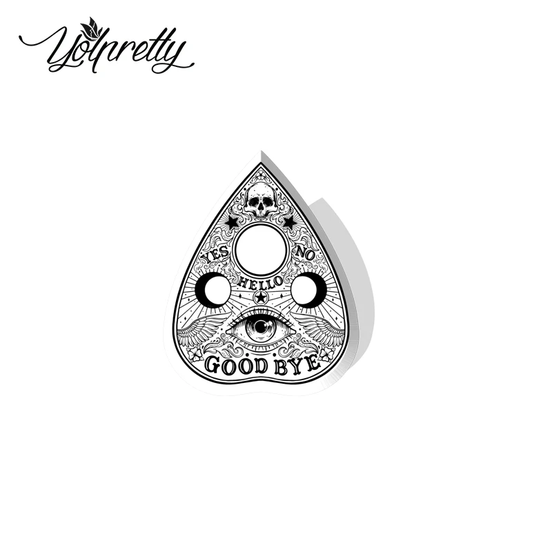 2023 Cartoon Ouija Board Yes or No Pattern Acrylic Resin Epoxy Brooches Bages Icon Jewelry Accessories