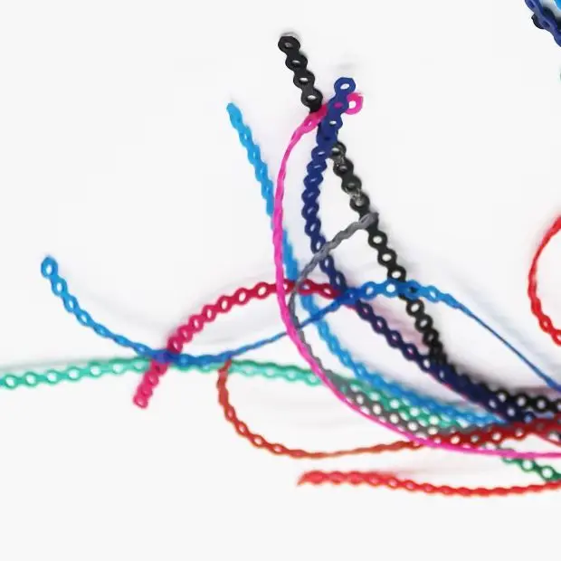 

20CM Elastic Orthodontic Power Chain Mixed Colors Short Long Continous for Dental Braces