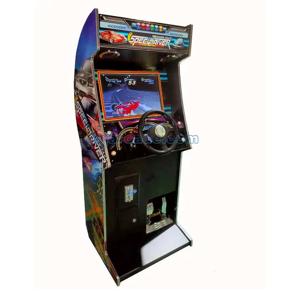 Coin Operated simulator Arcade HD outrun racing game machine Uright Car vertical Rracing Machine