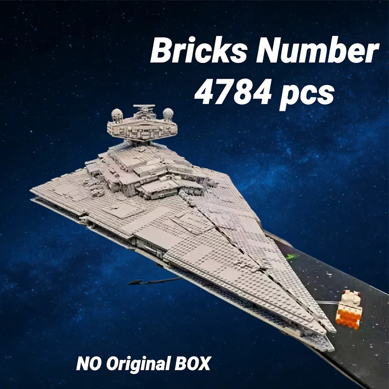 

UCS Imperial Star Destroyer, совместимый 75252, строительные блоки, кирпичи, игрушки, супер отличный, идеальный космический корабль, рождественские подарки