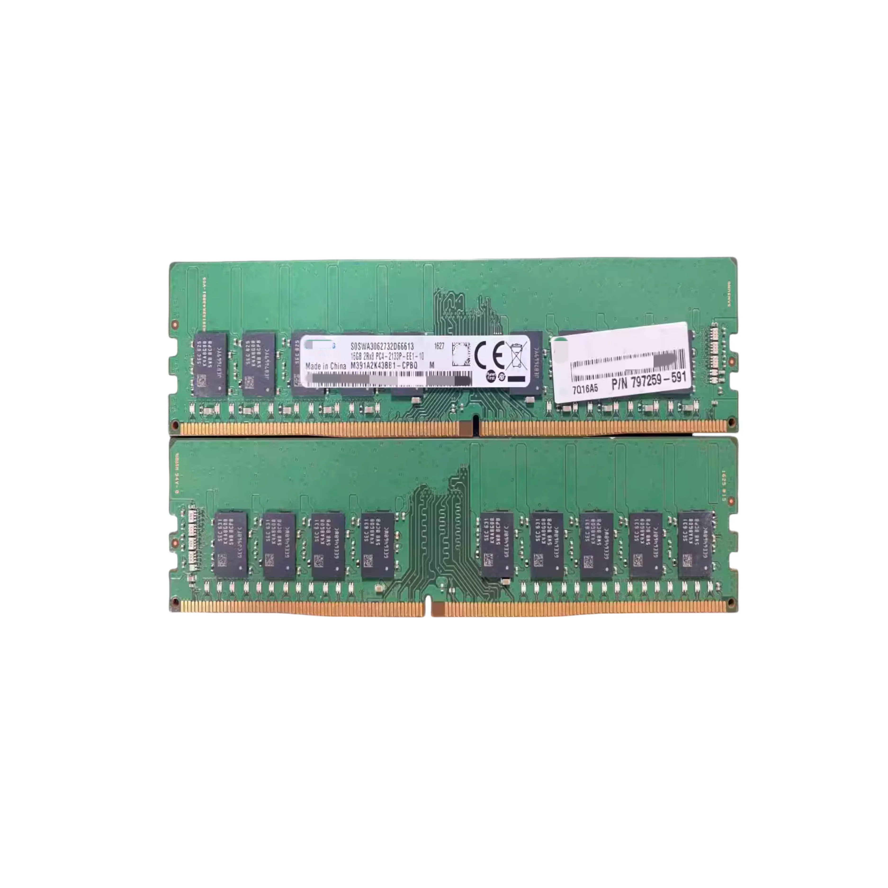 

M391A2K43BB1-CPBQ 16G 2RX8 PC4-2133P ECC
