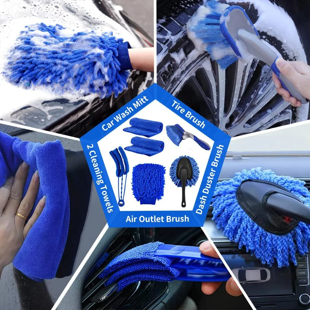 RV Car Wash Kit, Car Accessories, Cleaning Supplies, Car Cleaning Brush, Car Repair Kit, Car Repair Brush, Bathroom 27PCs