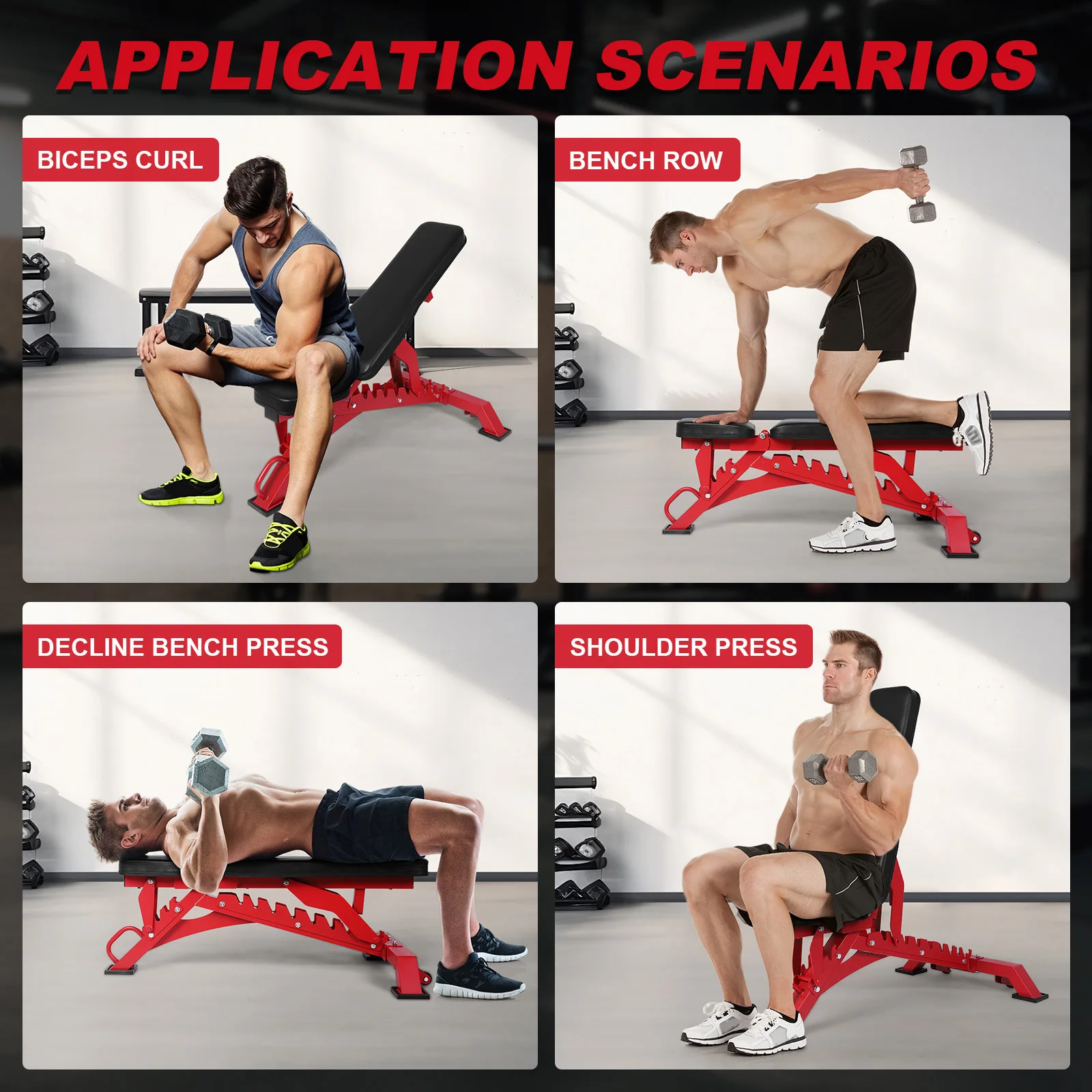 Adjustable 3-in-1 Weight Bench for Full-Body Workouts 4