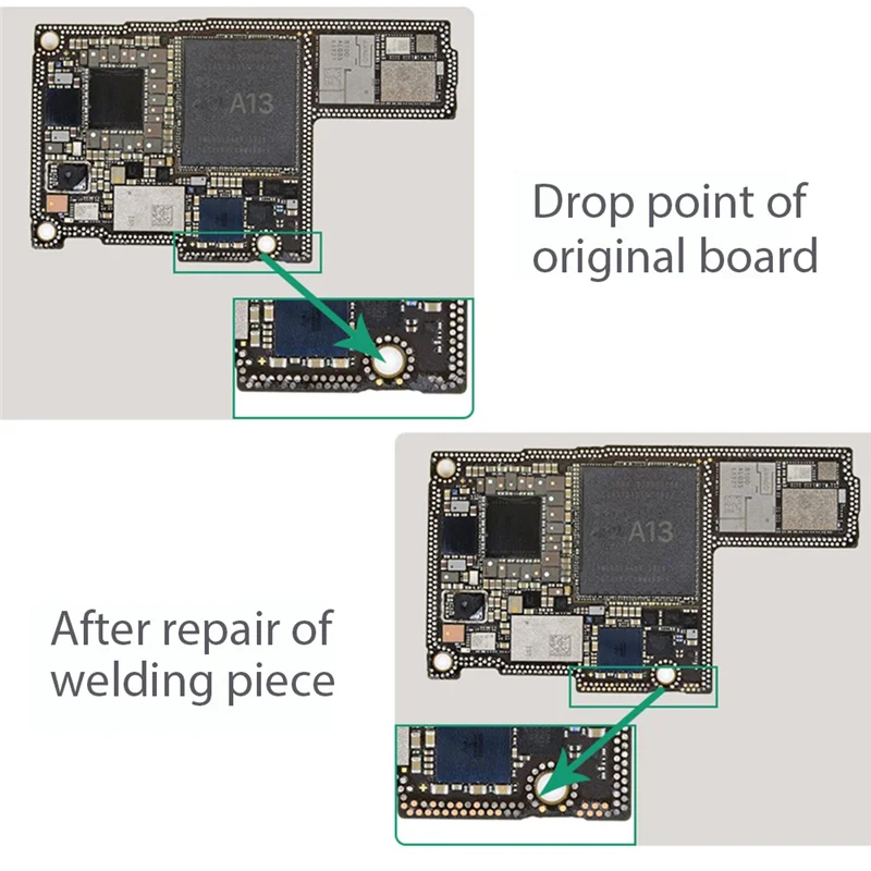 

A84E-208 Dots Soldering Point Jumper Wire Rework And Welding Repair Pad Tool, 2 Pieces Set