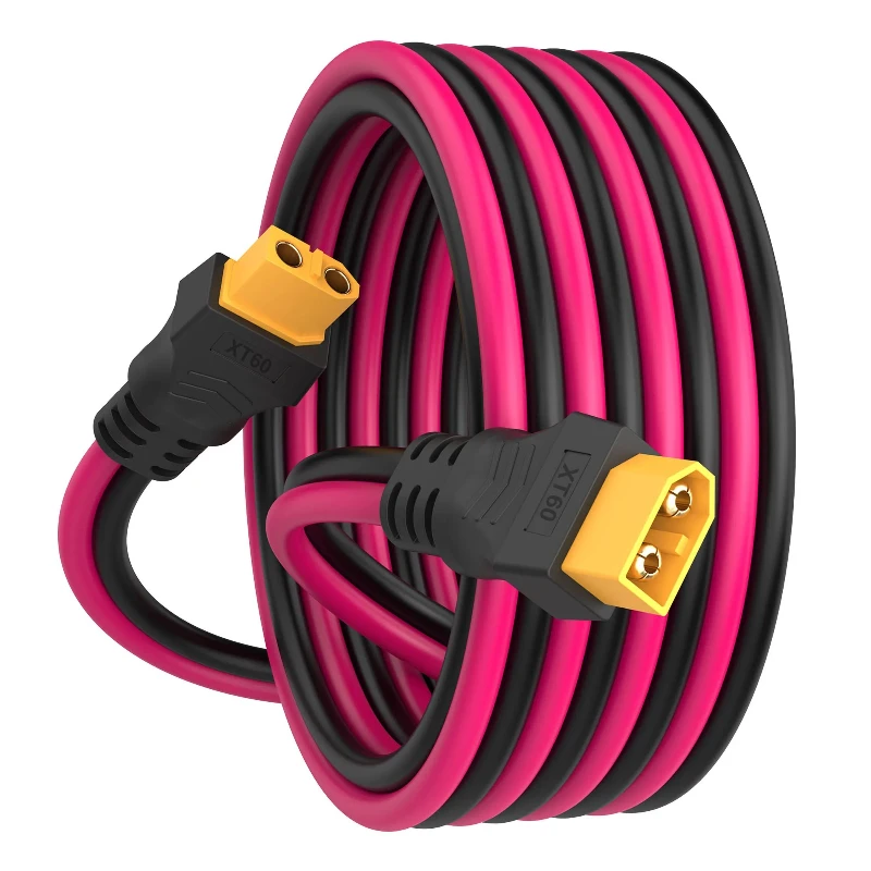 XT60 Extension Cable 12AWG XT60 To XT60 Cable, with Male To Female Connectors Suitable for Solar Panel Remote Control Battery