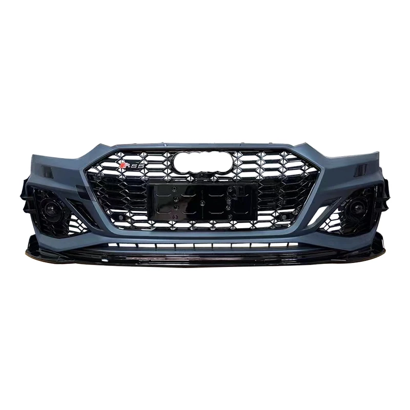 

car bodikits RS5 style Front bumper with grill for A5 S5 Auto modified High quality PP ABS material body kit 2020 2021 2022