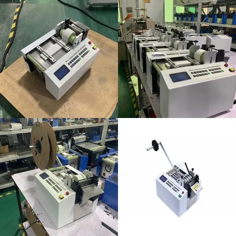Hua Zhixin 300W automatic heat shrinkable tube cutting machine with punching function, suitable for PVC pipe, tape and kraft