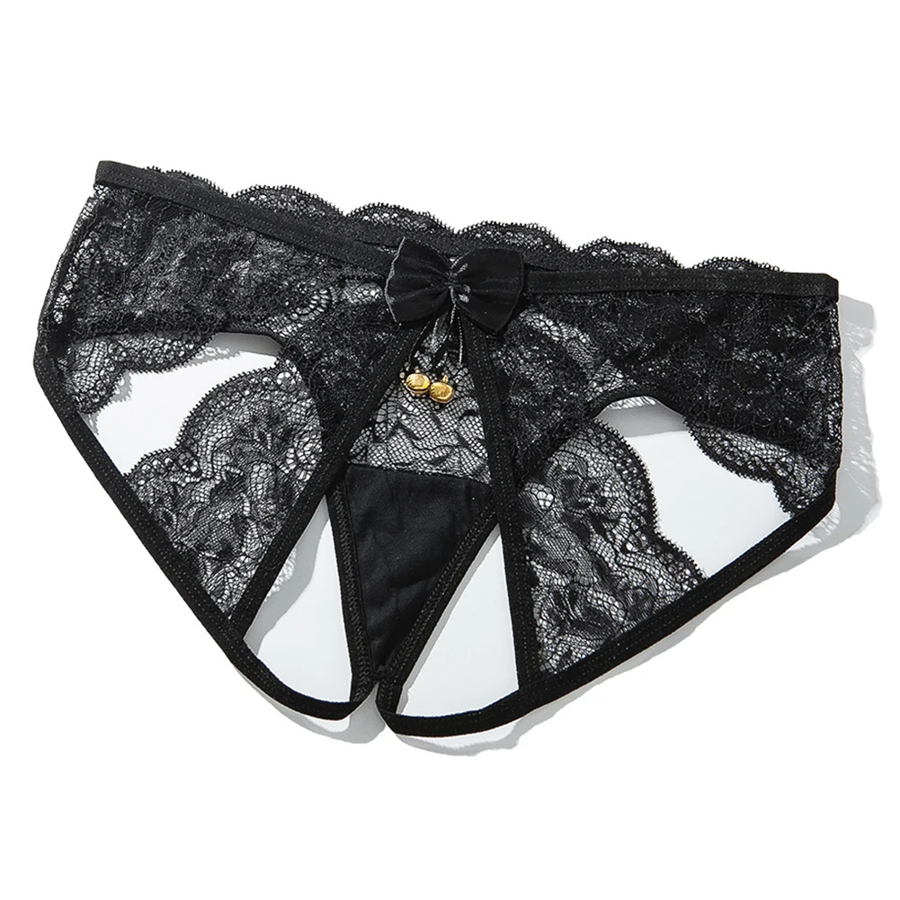 

Women Sexy‘ Lace Briefs T-back Hollow Thong G-string Panties Transparent Lingerie Knickers Open Crotch Seductive Underwear Pants