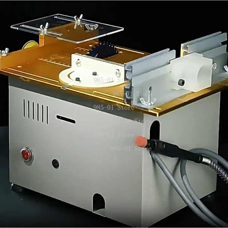 

Портативная миниатюрная настольная пила, бензопила-сделай сам, деревообрабатывающий фрезерный станок, флип-режущий станок для моделей и мелких материалов