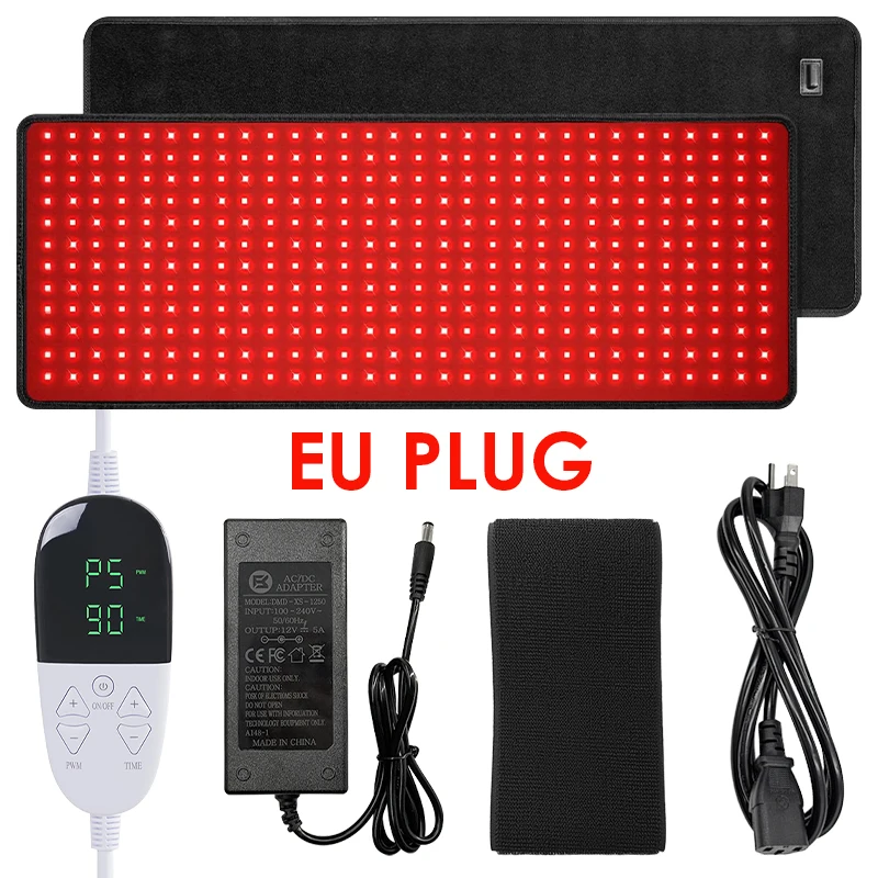 KEMOKO 360PCS LED-deken 660nm 850nm Rood Infrarood Lichttherapie Mat, voor rug-, taille- en schouderpijnverlichting - afbeelding 1