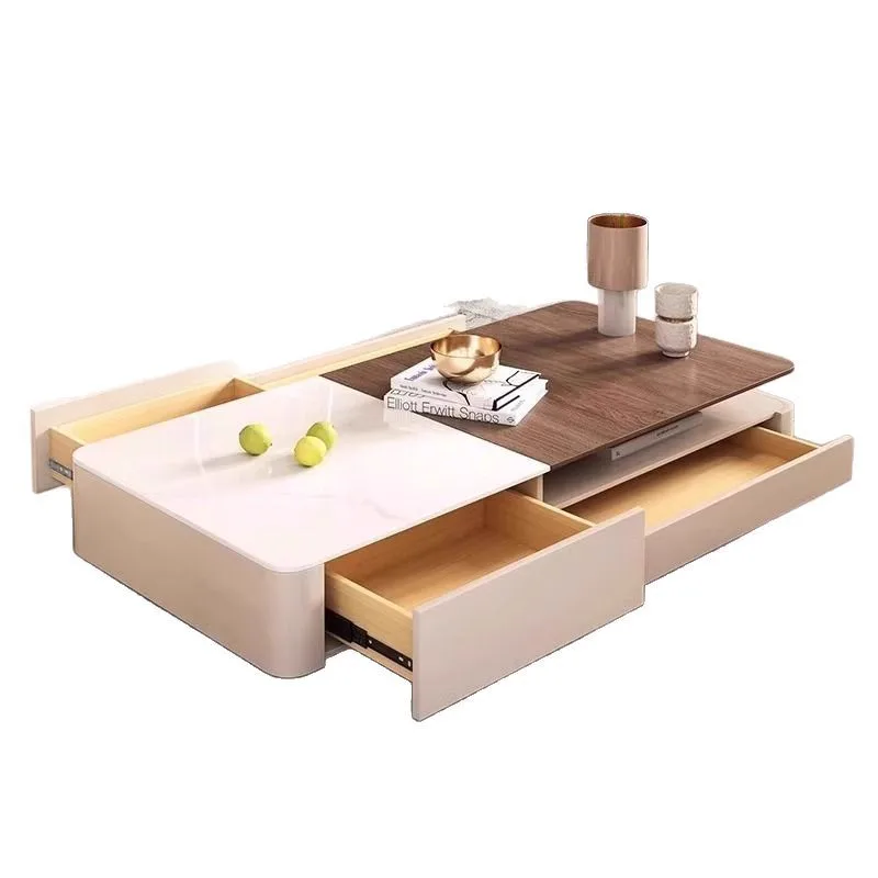 Tavolino da caffè di fascia alta con base ispessita per soggiorno moderno italiano