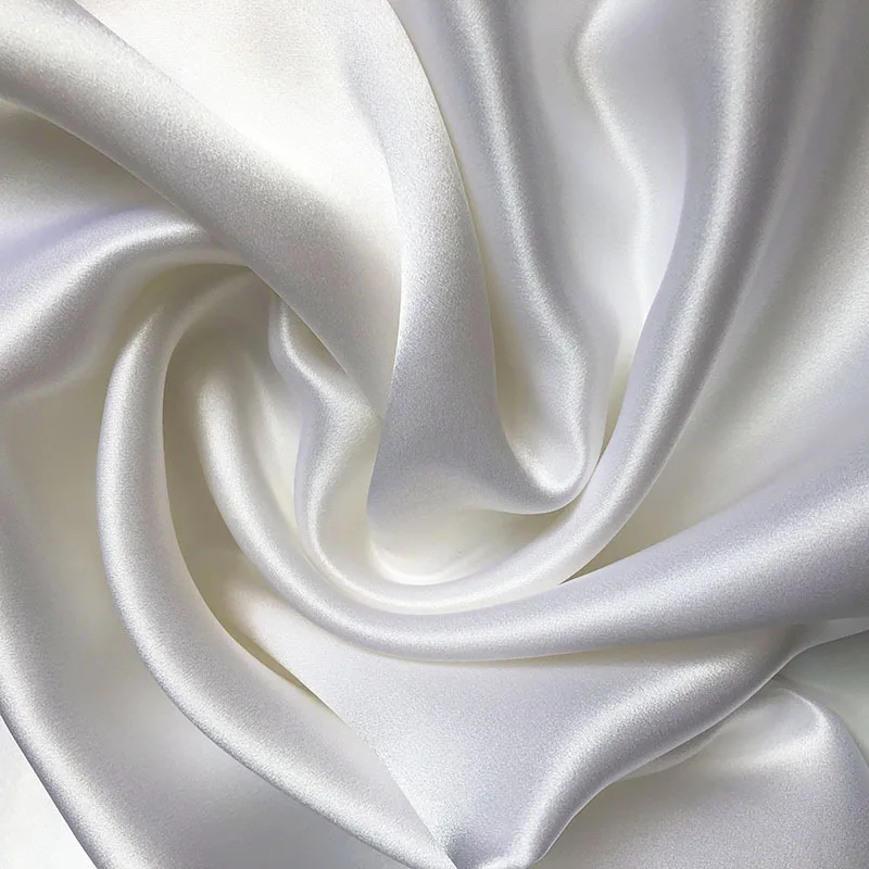 16mm silk plain crepe satin (140cm wide )eye mask pillowcase clothing fabric wholesale 68gsm