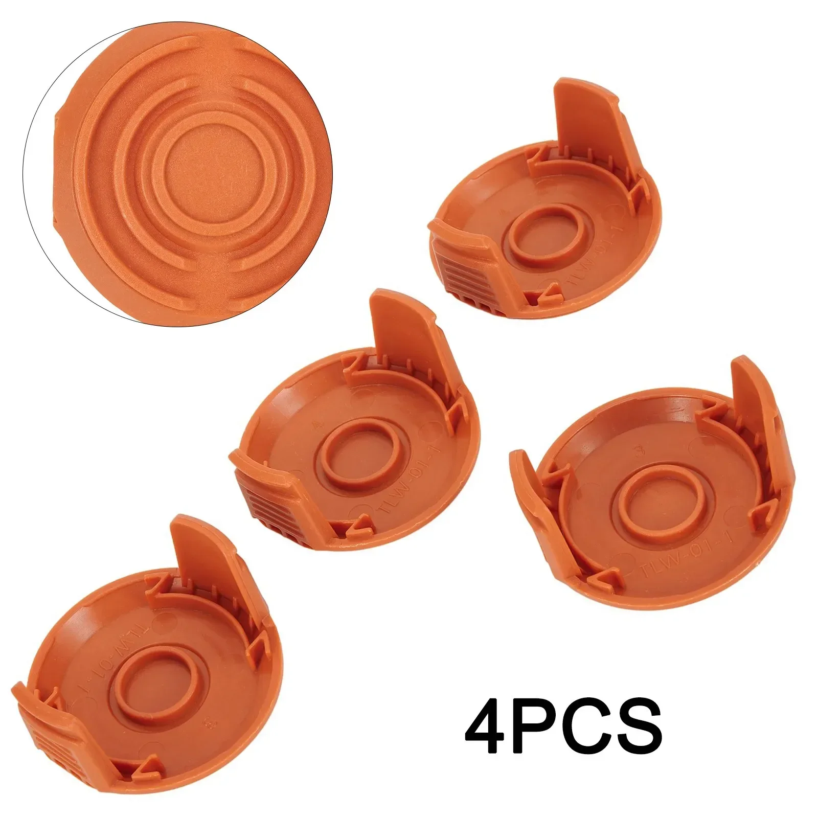 Gardening Spool Cap 4 Pcs Set WG150 WG151 WG152 WG153 WG154 4pcs Covers Orange Replacement String Trimmer 2022
