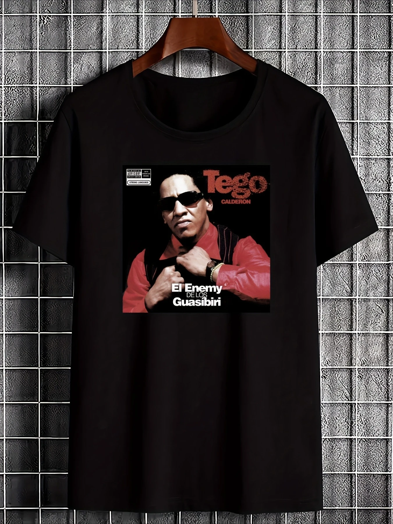 Tego Calderon Guasybil Enemy Pattern T-shirt - White casual street style T-shirt with eye-catching red and black design
