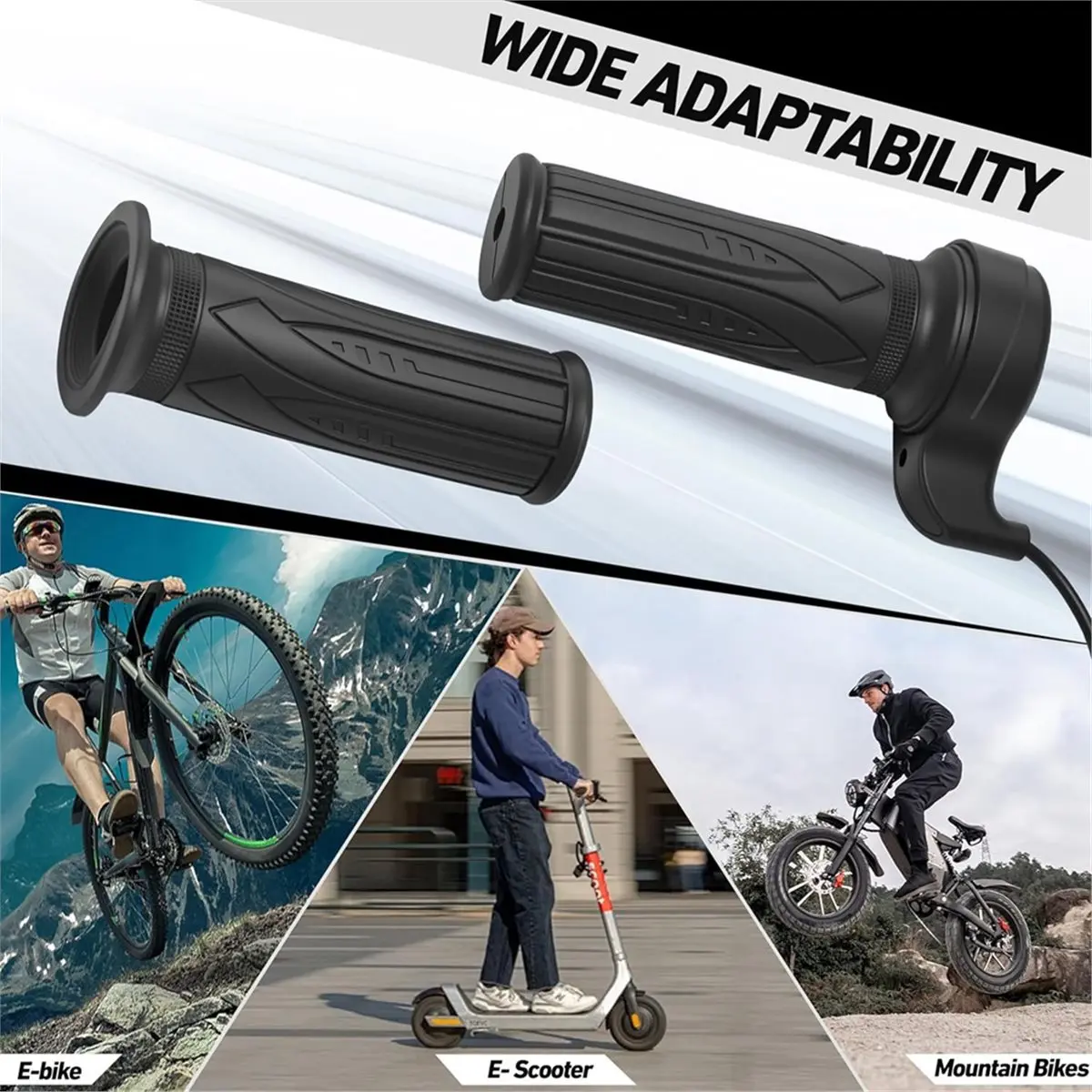 l71a-電動自転車用スロットルハンドル、クルーズコントロールとバッテリーインジケーター付き、ボルト48v用