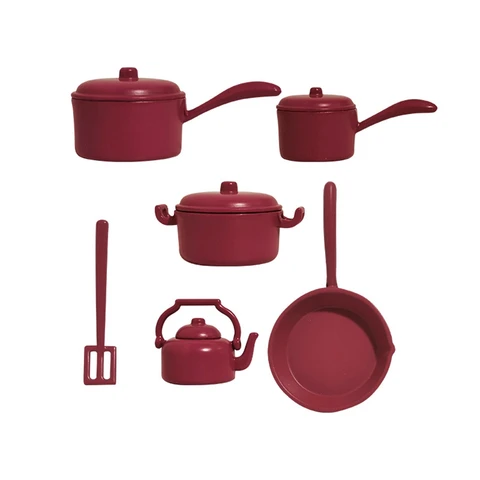 Миниатюрная посуда для кукол Blyth ob11, металл, 6 шт