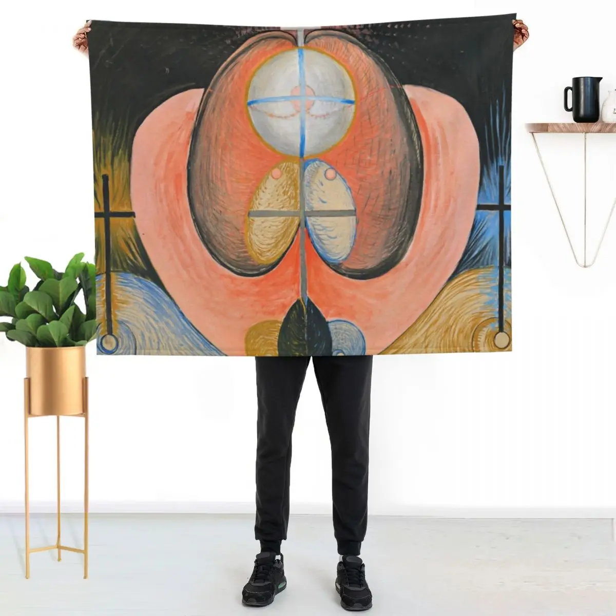 Hilma af Klint - The Evolution No. 10, Throw Blanket Blankets For Baby Softest Designers Sofas manga Blankets