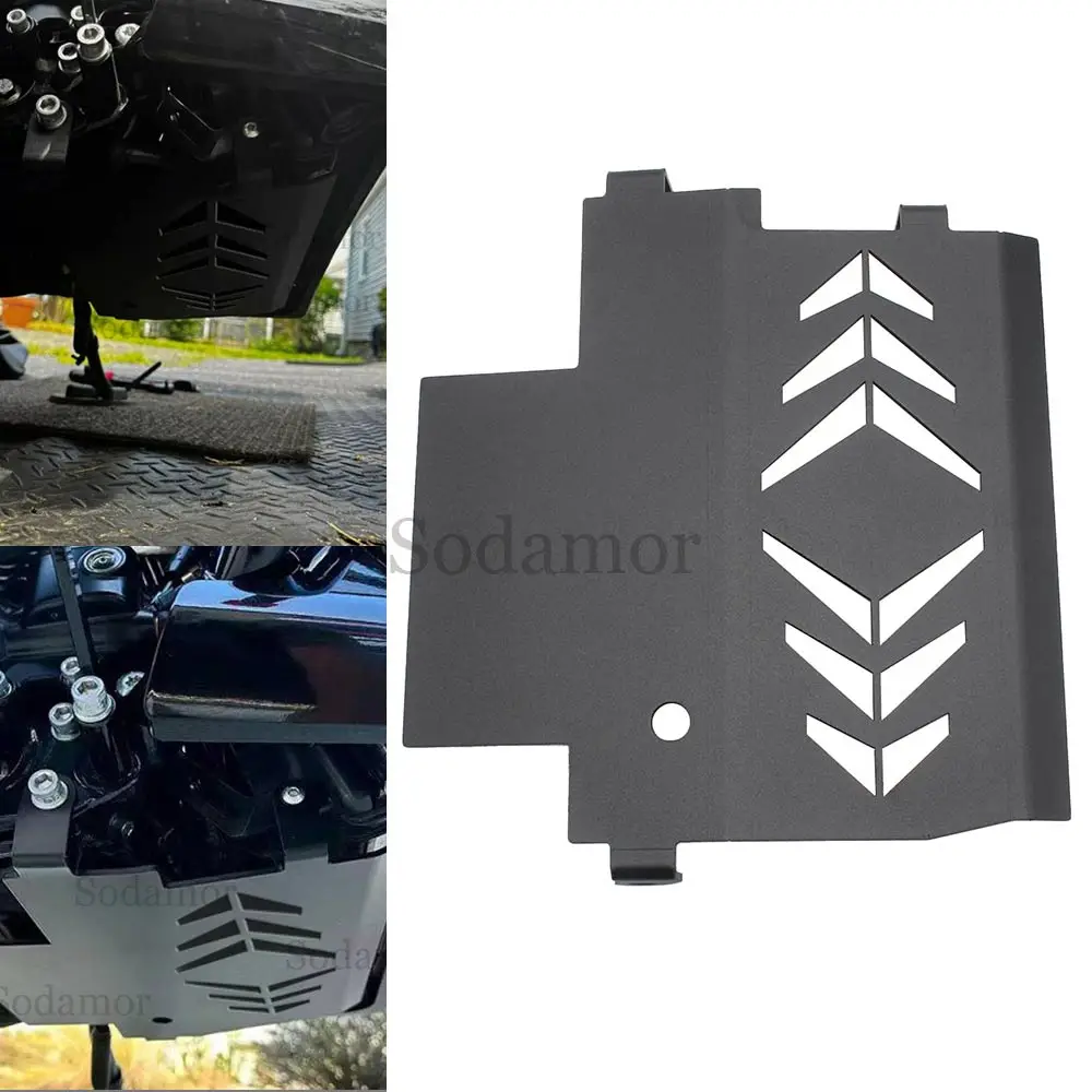 

For Harley Road Glide FLTRX 2024-later Motorcycle Matte Black Engine Protection Device Lower Accessories Skid Plate Lower Engine
