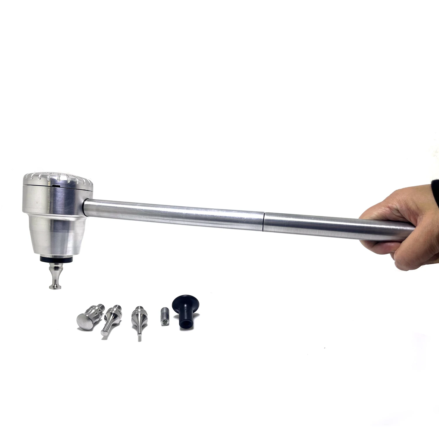 Air Palm Hammer Long Handheld Dead Blow Hammer with Tip  Auto Speed for Car Sheet Metal Body Fender Dent Repair Bender Tool