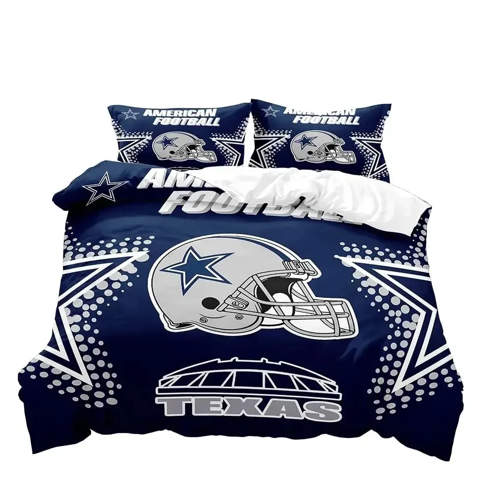 American Football Duvet Cover Set,Sports Bedding Set,Navy Blue Comforter Cover Set,Inspirational Gifts for Men Boyfriend Husband