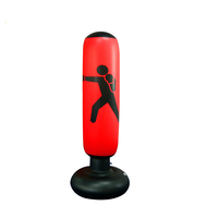 1.6M Inflatable Stress Punching Tower Bag Boxing Standing Water Base Training Pressure Relief Bounce Back Sandbag Punch Ball