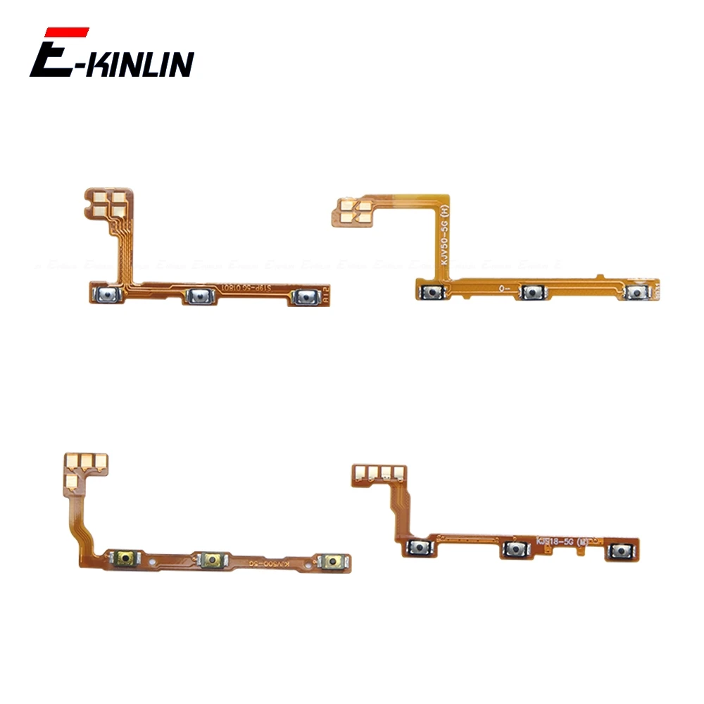 Mute Switch Power Key For Vivo V30 V30e V40 V40e V50 V60 Lite Pro SE 4G 5G Volume Button Control Flex Cable Parts