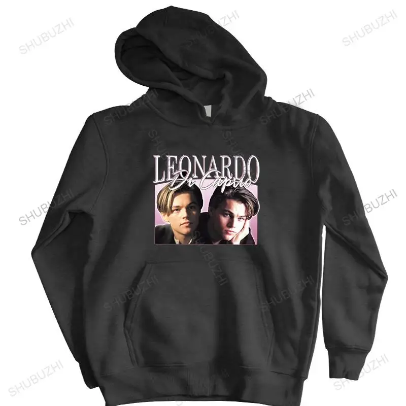 homme cotton hoodies zipper Unique Classic Cotton Men's Leonardo Dicaprio men brand winter hoody