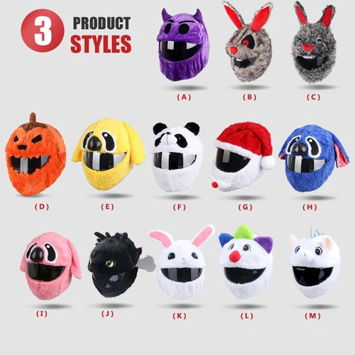 Imagen 2 del producto Uchoose-funda para casco de motocicleta, accesorios para casco de motocicleta, adecuados para cascos de sección transversal de cara completa